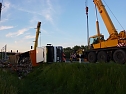Umgekippter Lkw blockierte B4 (Foto: privat)