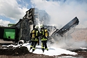 Schredder brannte (Foto: Feuerwehr Heiligenstadt)