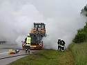 Feuer auf der Autobahn (Foto: API)