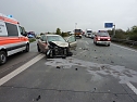 Unfall auf der A 38 (Foto: Angelo Glashagel)