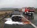 Auto ausgebrannt (Foto: Feuerwehr Bleicherode)