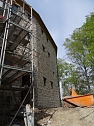 Sanierungsarbeiten auf der Burg (Foto: Ilka K&uuml;hn)