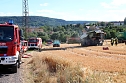 L&ouml;schen eines Feldbrandes (Foto: Feuerwehr Heiligenstadt)