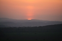 Sonnenuntergang - fotografiert vom Hainer Berg (Foto: Christoph Keil)