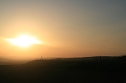Sonnenuntergang - fotografiert vom Hainer Berg (Foto: Christoph Keil)