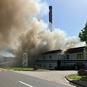 Sp&auml;nelager steht in Flammen (Foto: Feuerwehr Heiligenstadt, Silvio Dietzel)