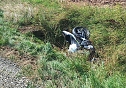 Bikerin bei Sturz schwer verletzt (Foto: S. Dietzel) Bikerin bei Sturz schwer verletzt (Foto: S. Dietzel)