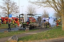 LKW brannte auf der Autobahn-Rastst&auml;tte (Foto: S.Dietzel / Feuerwehr)