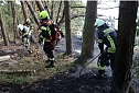 Feuerwehrleute an der Brandstelle (Foto: Feuerwehr Heiligenstadt )