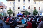 Vorstellung des neuen THC-Teams gestern auf dem Langensalzaer Neumarkt (Foto: oas)