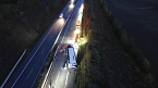 Bild: KKW kippt auf der A38 um (Foto: S.Dietzel)
