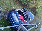 Unfall bei Aquaplaning und zu hoher Geschwindigkeit (Foto: S. Dietzel)