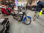 Peter Blei unterwegs auf der Motorradmesse (Foto: Peter Blei)