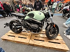 Peter Blei unterwegs auf der Motorradmesse (Foto: Peter Blei)