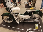 Peter Blei unterwegs auf der Motorradmesse (Foto: Peter Blei)