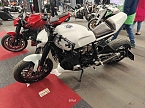 Peter Blei unterwegs auf der Motorradmesse (Foto: Peter Blei)