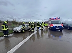 Unfall auf der A38 (Foto: S. Dietzel)