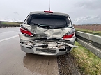 Unfall auf der A38 (Foto: S. Dietzel)