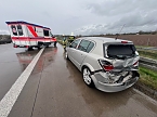 Unfall auf der A38 (Foto: S. Dietzel)