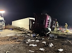 LKW-Unfall auf der Autobahn 38 (Foto: S.Dietzel)