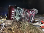 LKW-Unfall auf der Autobahn 38 (Foto: S.Dietzel)