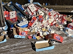 LKW-Unfall auf der Autobahn 38 (Foto: S.Dietzel)