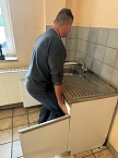 Arbeiten in der Gemeindek&uuml;che (Foto: Stadt Leinefelde-Worbis)