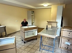 Arbeiten in der Gemeindek&uuml;che (Foto: Stadt Leinefelde-Worbis)