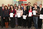 Stipendiaten und Geldgeber (Foto: nnz)