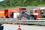 Unfall auf der A 38 Richtung G&ouml;ttingen (Foto: Bernd Peter)