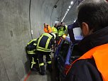 Gro&szlig;&uuml;bung im H&ouml;llbergtunnel (Foto: Feuerwehr Bleicherode)