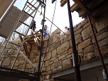Sanierungsarbeiten auf der Burg (Foto: Ilka K&uuml;hn)