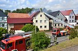 Feuer in Freienhagen (Foto: Feuerwehr Heiligenstadt/Feuerwehr Uder) Feuer in Freienhagen (Foto: Feuerwehr Heiligenstadt/Feuerwehr Uder)