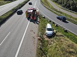 Unfall auf der A38 (Foto: S. Dietzel)