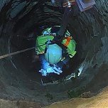 Tierischer Rettungseinsatz in Obermehler (Foto: Freiwillige Feuerwehr Obermehler) Tierischer Rettungseinsatz in Obermehler (Foto: Freiwillige Feuerwehr Obermehler)