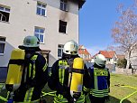 Brand in der Schillerstra&szlig;e (Foto: Feuerwehr Heiligenstadt)