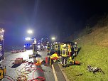 Schwerer Unfall an der Anschlussstelle Worbis (Foto: S. Dietzel/Feuerwehr Worbis)