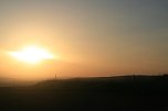 Sonnenuntergang - fotografiert vom Hainer Berg (Foto: Christoph Keil)