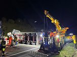 Bergungsarbeiten auf der A38 (Foto: S. Dietzel)