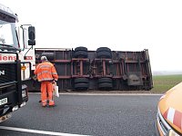 Bild: Lkw Unfall auf der B 4
