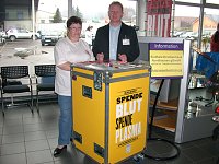 Bild: Stand zur Blutgruppenbestimmung