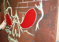 Bild: Graffiti im B&uuml;hnenbild