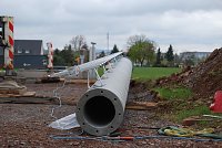Bild: Mast aufgestellt