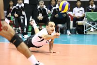 Bild: Die &Auml;gypter am Netz und am Ball