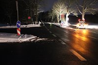 Bild: Verfolgungsjagd im S&uuml;dharz: B 243, Abzweig nach Tettenborn