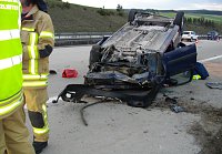 Bild: Unfall auf der Autobahn