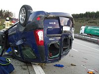 Bild: Unfall auf der Autobahn
