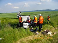 Bild: Unfall auf der Autobahn A 38