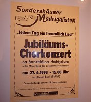 Bild: 40 Jahre Sondersh&auml;user Madrigalisten