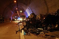 Bild: T&ouml;dlicher Unfall im Tunnel